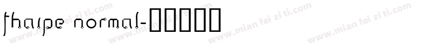 Thaipe Normal字体转换